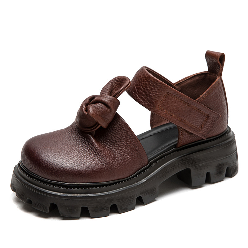 Ethnic And Fashion - 5 cm Etnik Düğüm Platformu Kama