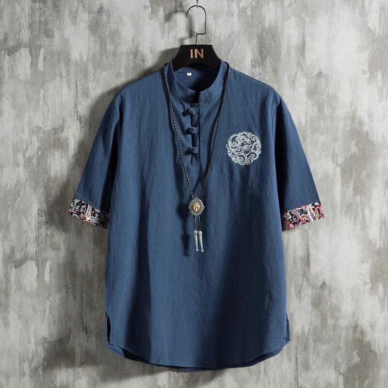 Keten Kısa Kollu Tişört Erkek  - Urban Ethnic Fashion incelemesi ve fiyatı