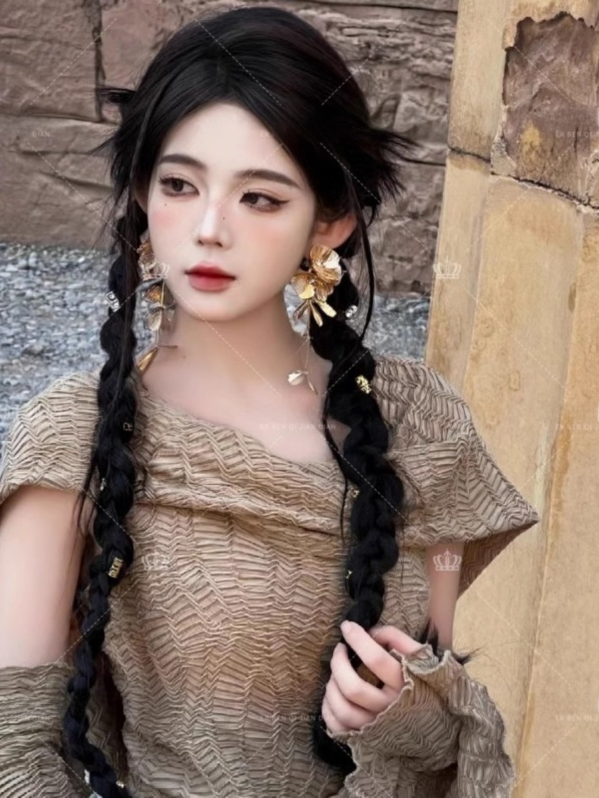 Çöl Temalı Uzun Elbise Kadın M - Ethnic Fashion Photography incelemesi ve fiyatı