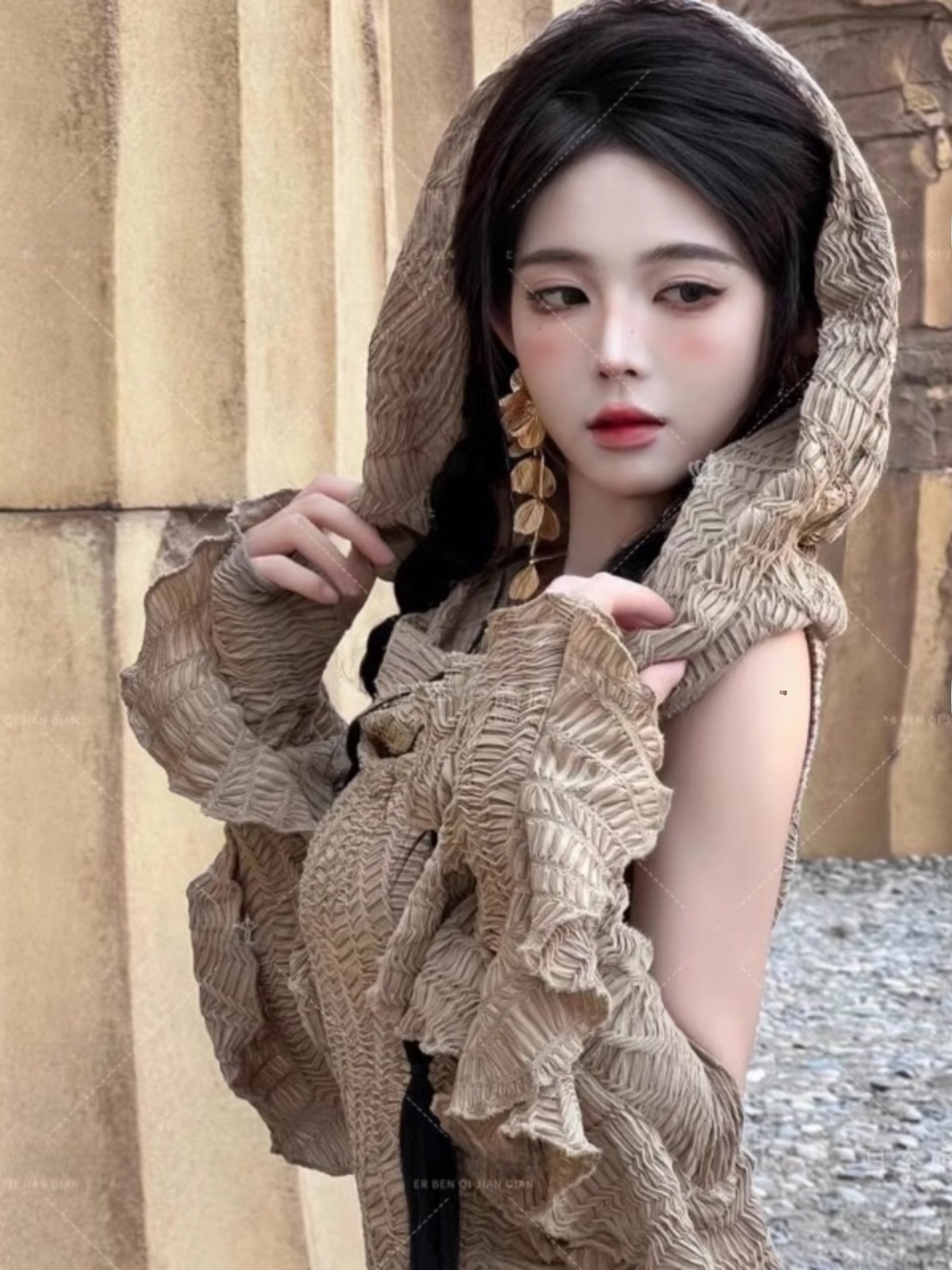 Çöl Temalı Uzun Elbise Kadın M - Ethnic Fashion Photography incelemesi ve fiyatı