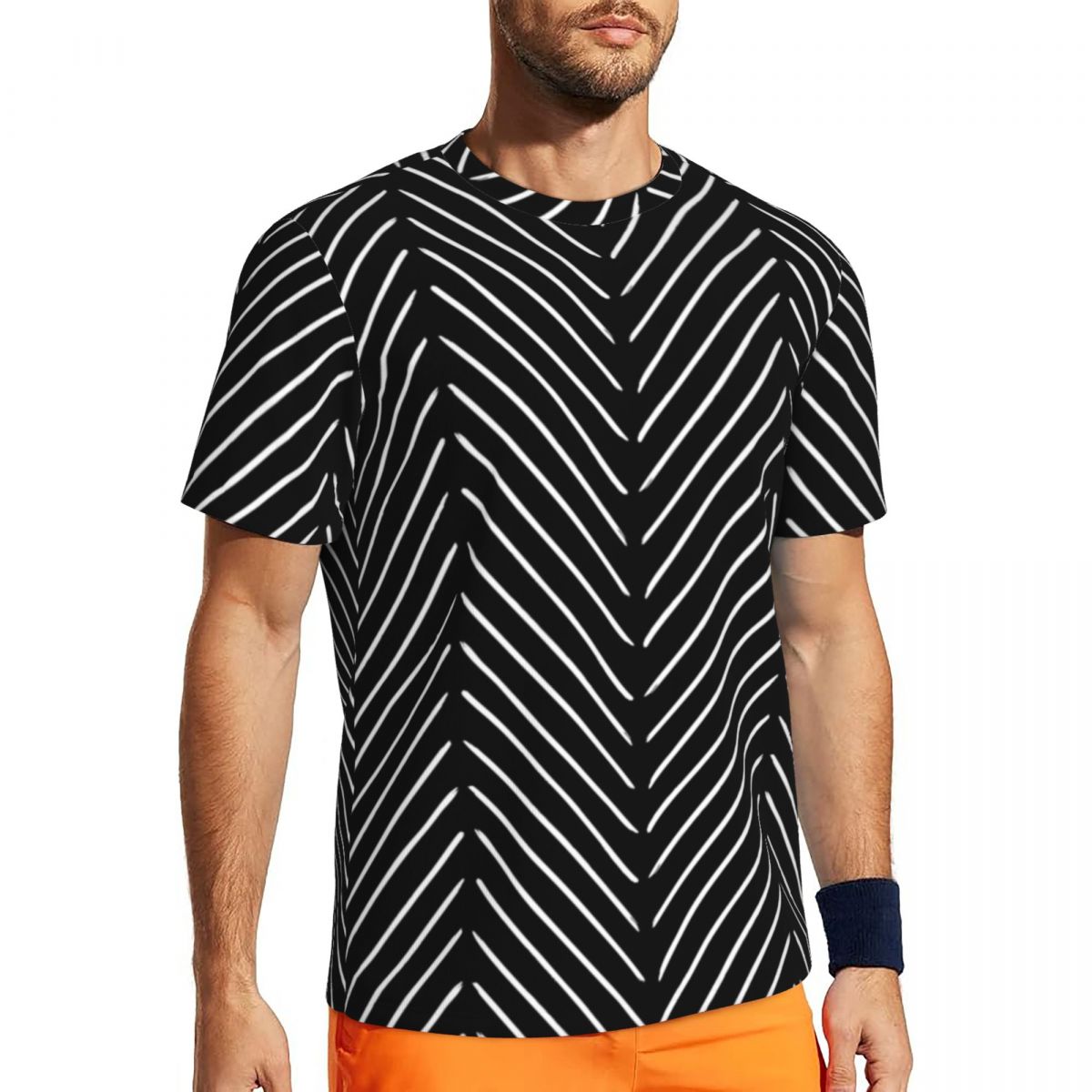 Sportswear T-Shirt Male Retro  - Mudcloth Print Top incelemesi ve fiyatı