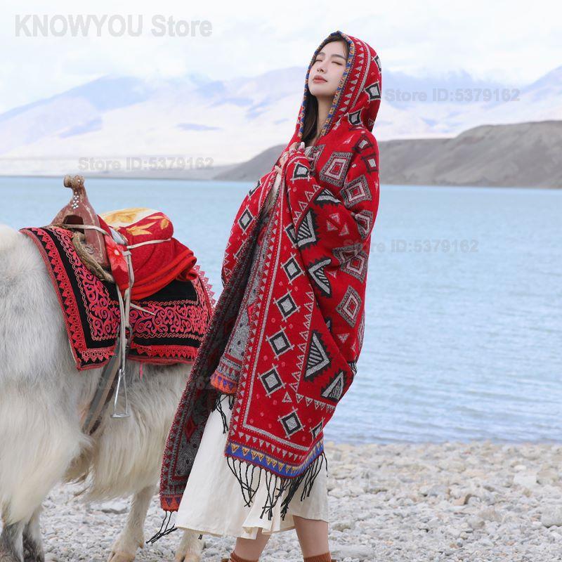 Kadın Etnik Tarzı Kapüşonlu Pe - Ethnic Fashion Photography incelemesi ve fiyatı