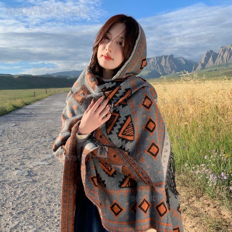 Kadın Etnik Tarzı Kapüşonlu Pe - Ethnic Fashion Photography incelemesi ve fiyatı