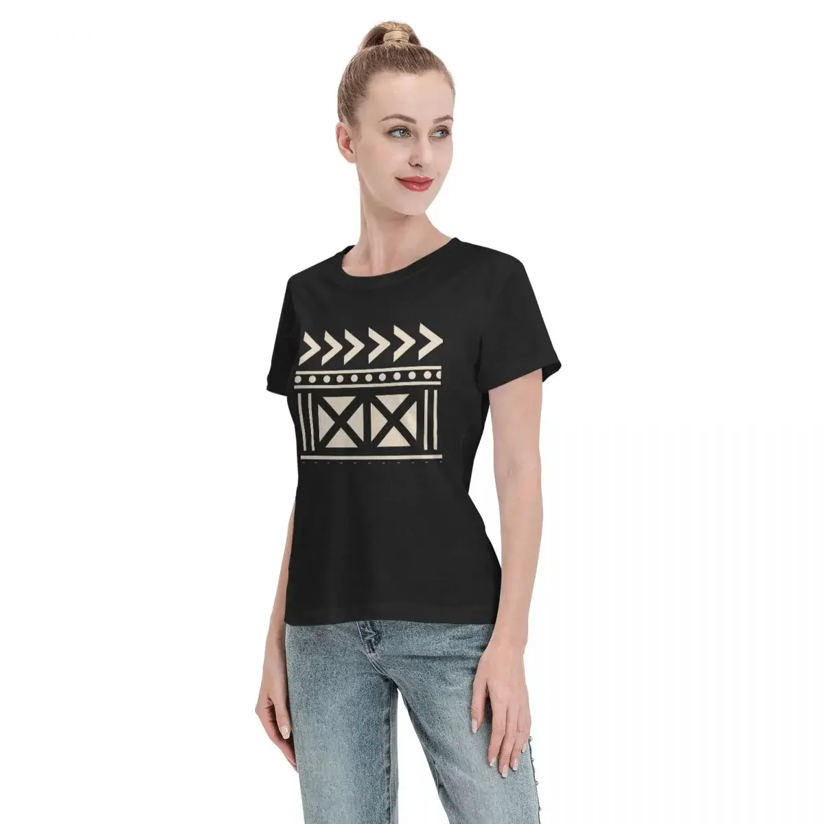 Kadın Tişörtü Afrika Çamur Kum - Mudcloth Print Top incelemesi ve fiyatı