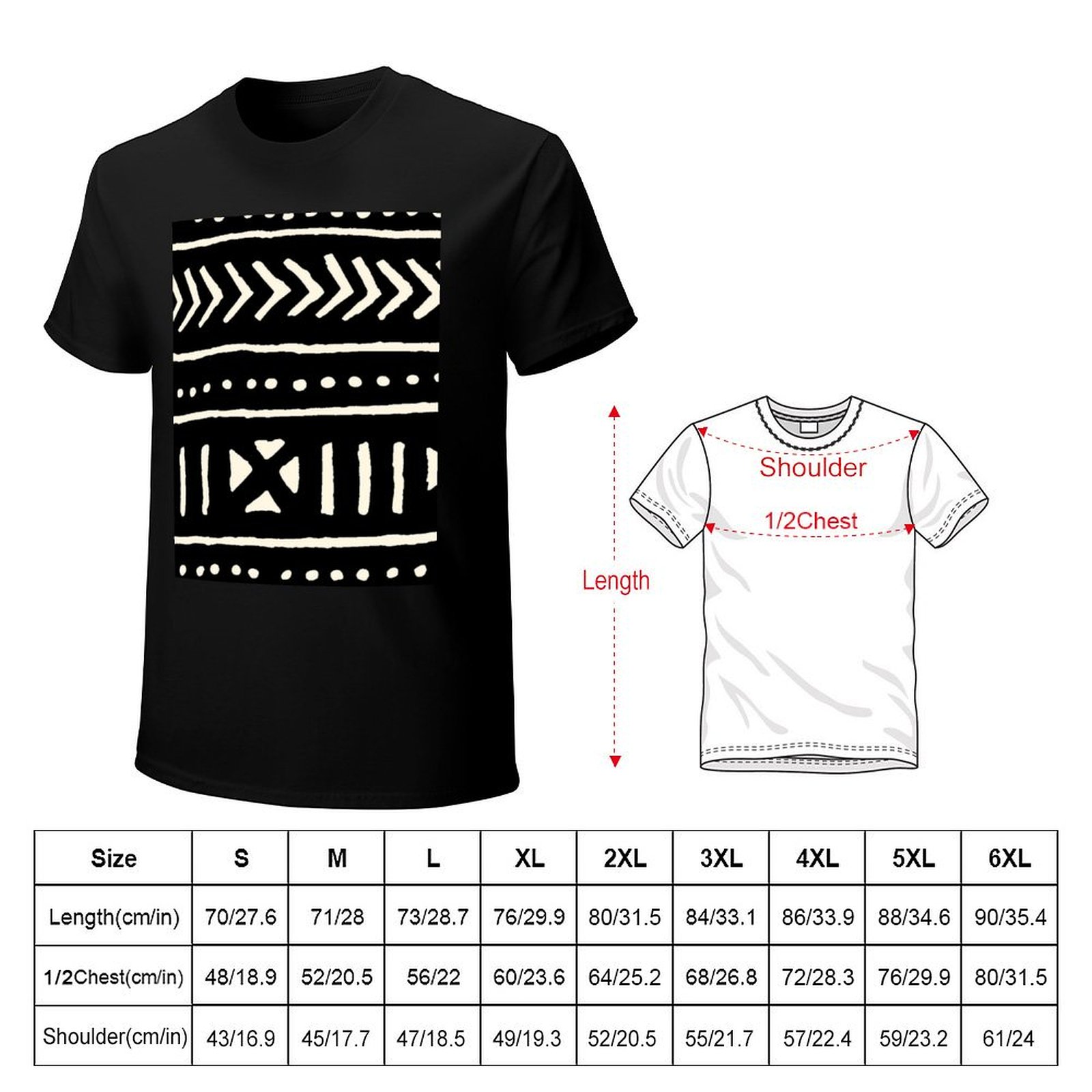 Afrika çamur bezi siyah beyaz  - Mudcloth Print Top incelemesi ve fiyatı