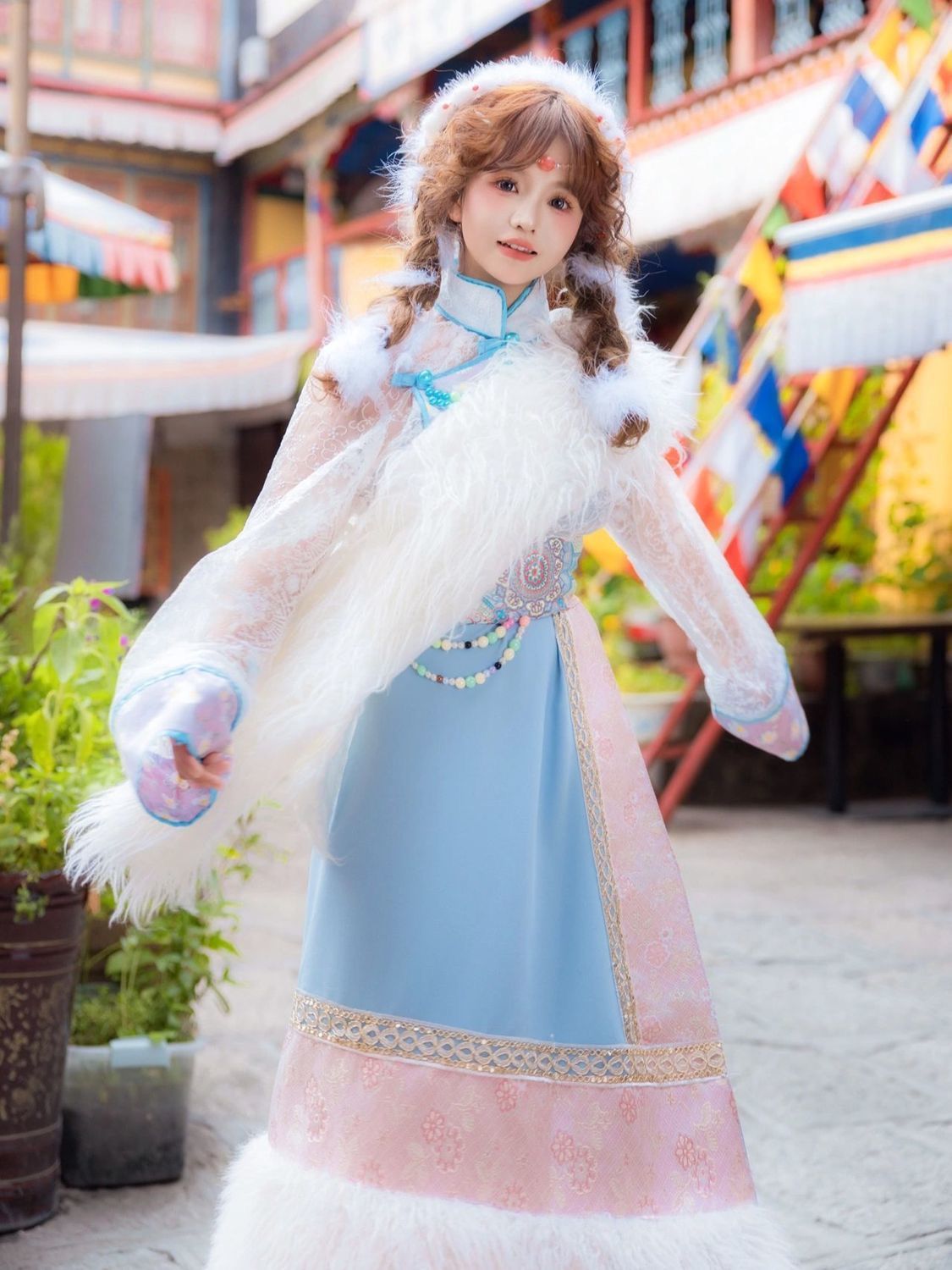 Tibet Kostümü Kadın Yeni Stil  - Ethnic Fashion Photography incelemesi ve fiyatı