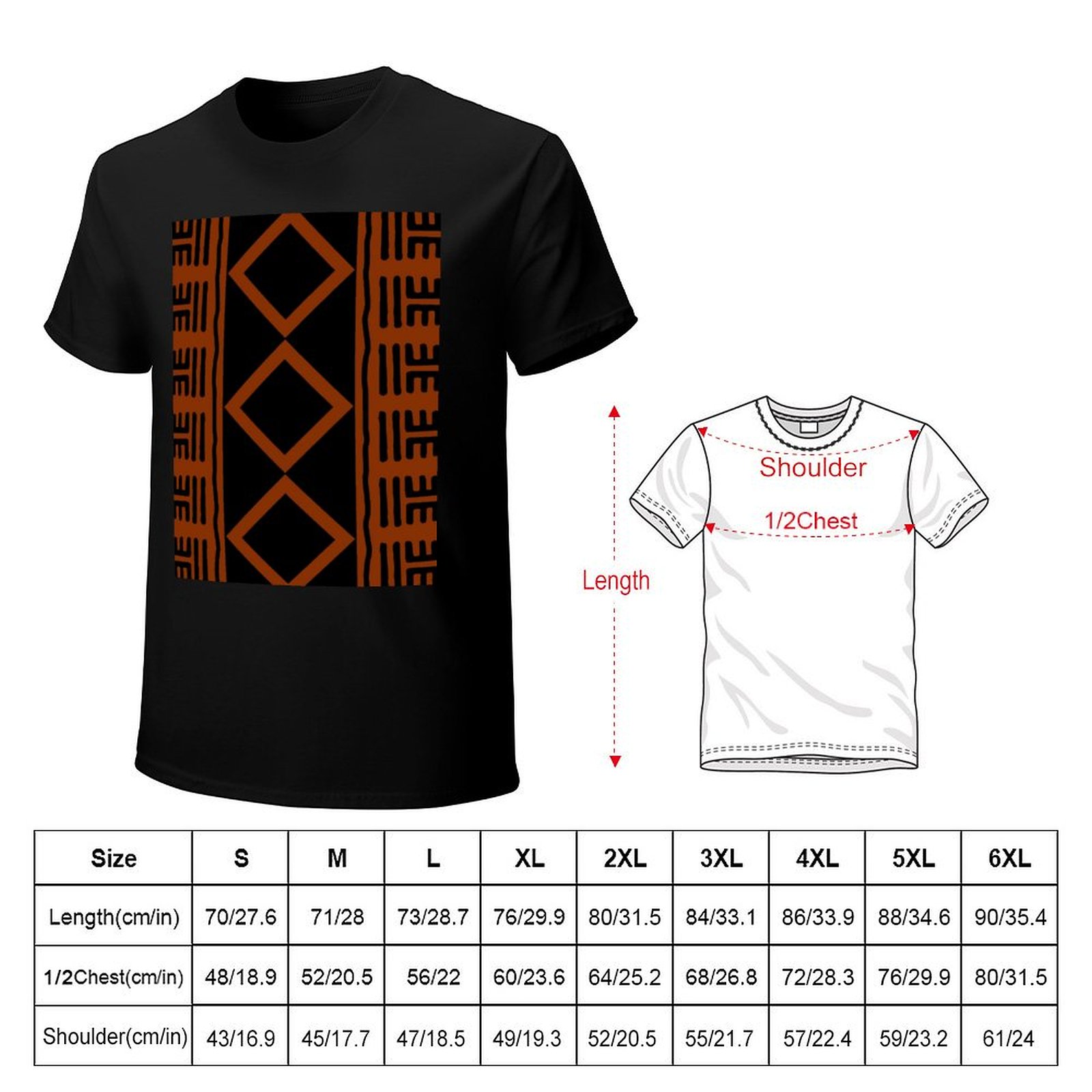 Pas Rengi Afrika Çamur Bezi Ti - Mudcloth Print Top incelemesi ve fiyatı