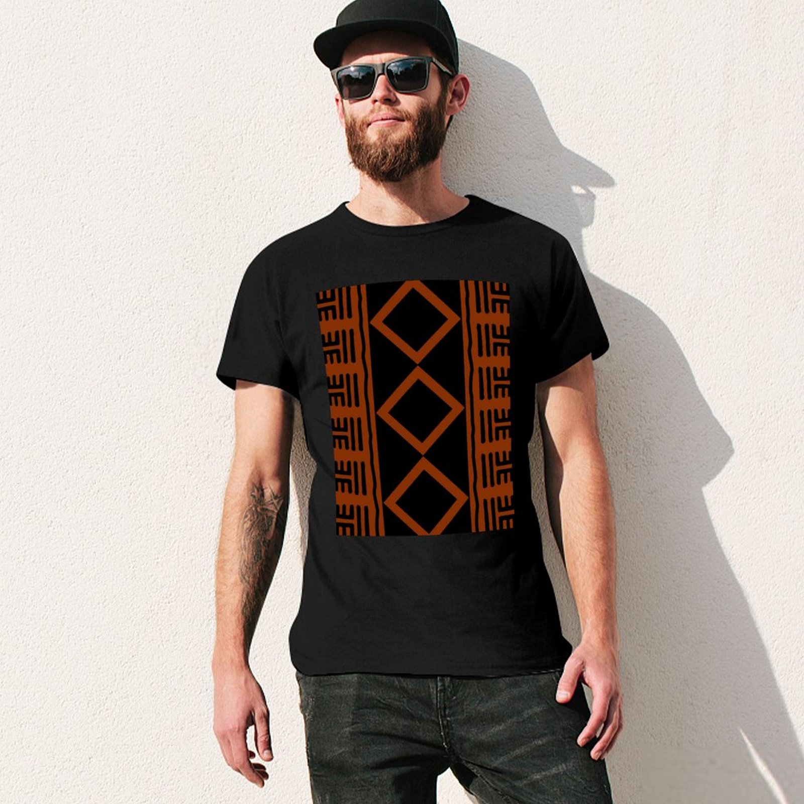 Pas Rengi Afrika Çamur Bezi Ti - Mudcloth Print Top incelemesi ve fiyatı